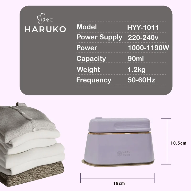 Haruko Mini Iron Steamer Household Travel Handheld Steam - Image 3