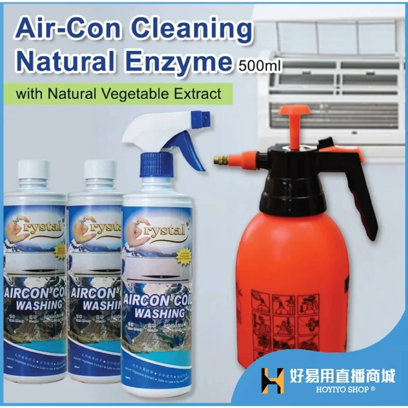 [PROMO SET] Aircond Cleaning Natural Crystal Liquid 500ML